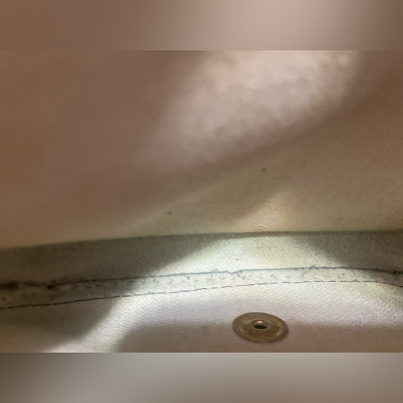 Dooney & Bourke Burgundy Signature
Leather & Canvas Flap Wristlet - Picture 7 of 8